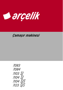 Kullanım kılavuzu Arçelik 7083 Çamaşır makinesi