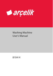 Manual Arçelik 8104 H Washing Machine