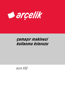 Kullanım kılavuzu Arçelik 8124 HSE Çamaşır makinesi