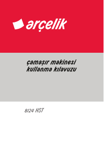 Kullanım kılavuzu Arçelik 8124 HST Çamaşır makinesi