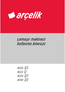 Kullanım kılavuzu Arçelik 8124 SJS Çamaşır makinesi