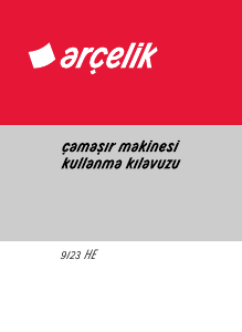 Kullanım kılavuzu Arçelik 9123 HE Çamaşır makinesi