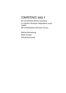 Handleiding AEG Competence 5002 F Fornuis