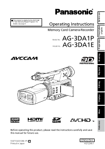 Handleiding Panasonic AG-3DA1E Camcorder