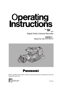 Handleiding Panasonic AG-DVC7P Camcorder