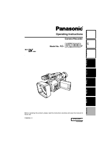 Manual Panasonic AG-DVX100B Camcorder