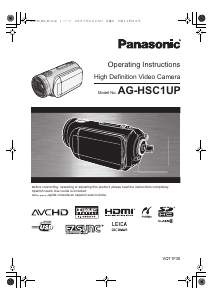 Manual Panasonic AG-HSC1UP Camcorder