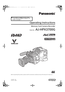 Handleiding Panasonic AJ-HPX3700G Camcorder