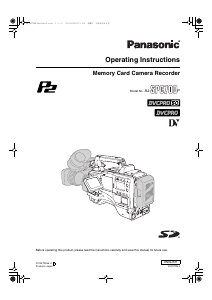 Manual Panasonic AJ-SPC700P Camcorder