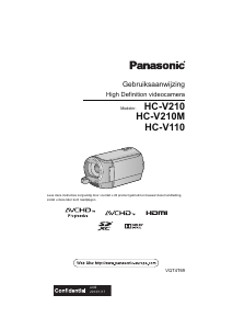 Handleiding Panasonic HC-V110 Camcorder