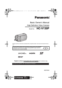 Handleiding Panasonic HC-V130P Camcorder