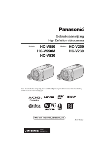 Handleiding Panasonic HC-V550M Camcorder