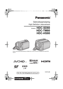 Handleiding Panasonic HDC-HS80 Camcorder