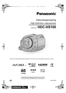 Handleiding Panasonic HDC-HS100 Camcorder