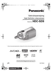 Handleiding Panasonic HDC-SD9 Camcorder