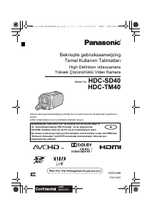 Handleiding Panasonic HDC-SD40 Camcorder