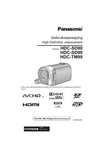Handleiding Panasonic HDC-SD90 Camcorder