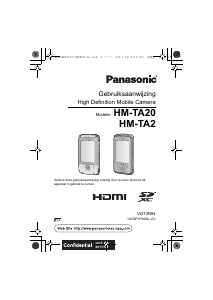 Handleiding Panasonic HM-TA20 Camcorder