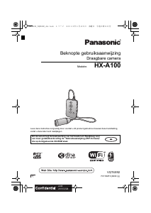 Handleiding Panasonic HX-A100 Camcorder