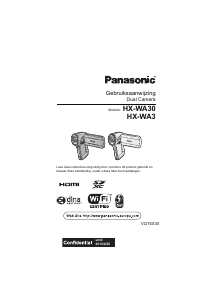 Handleiding Panasonic HX-WA3 Camcorder