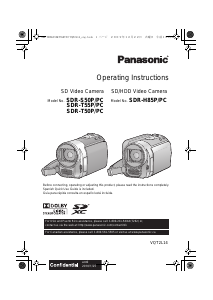 Handleiding Panasonic SDR-T55P Camcorder