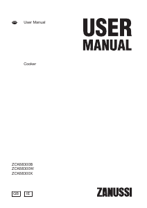 Manual Zanussi ZCK68300B Range