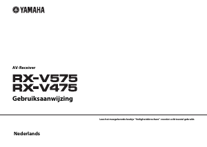 Handleiding Yamaha RX-V475 Receiver