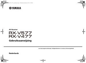 Handleiding Yamaha RX-V577 Receiver
