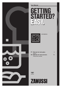 Manual de uso Zanussi ZGO66334BA Placa