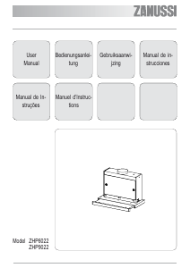 Manual de uso Zanussi ZHP6022X Campana extractora