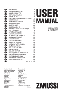 Руководство Zanussi ZHV64450BA Кухонная вытяжка