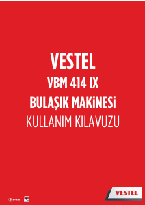 Kullanım kılavuzu Vestel VBM 414 IX Bulaşık makinesi