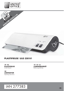 Manuale United Office ULG 350 B1 Plastificatrice