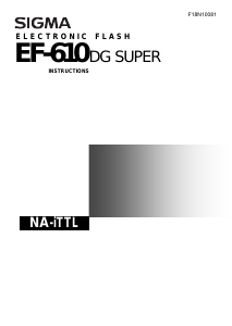 Manual Sigma EF-610 DG ST Super (for Nikon) Flash