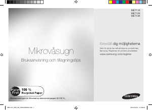 Brugsanvisning Samsung ME712K Mikroovn