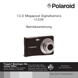 Bedienungsanleitung Polaroid t1234 Digitalkamera