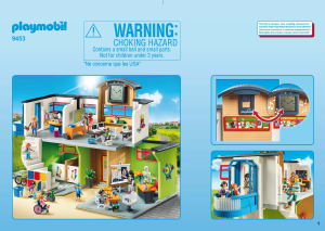 Bruksanvisning Playmobil set 9453 City Life Skolbyggnad