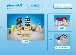 Manual Playmobil set 9807 City Life Agência dos Correios