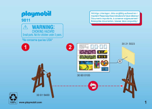 Manual Playmobil set 9811 City Life Lições de arte