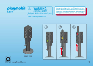 Manuale Playmobil set 9812 City Life Segnali stradali