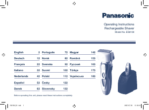 Kullanım kılavuzu Panasonic ES-8109 Tıraş makinesi