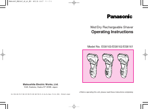 Manuale Panasonic ES-8162 Rasoio elettrico