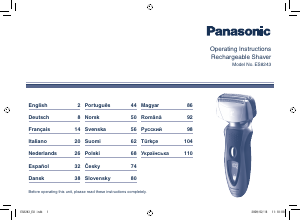 Manuale Panasonic ES-8243 Rasoio elettrico