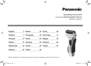 Használati útmutató Panasonic ES-RL21 Borotva