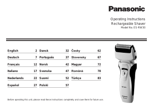 Manuál Panasonic ES-RW30 Holicí strojek