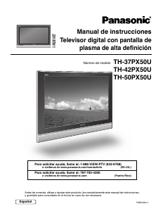 Manual de uso Panasonic TH-50PX50U Televisor de plasma