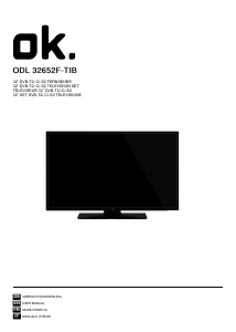 Manual OK ODL 32652F-TIB LED Television