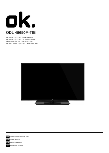 Mode d’emploi OK ODL 48650F-TIB Téléviseur LED