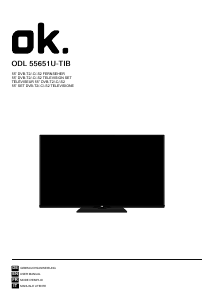 Mode d’emploi OK ODL 55651U-TIB Téléviseur LED