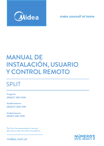 Manual de uso Midea MSAUO-36H-01M Aire acondicionado